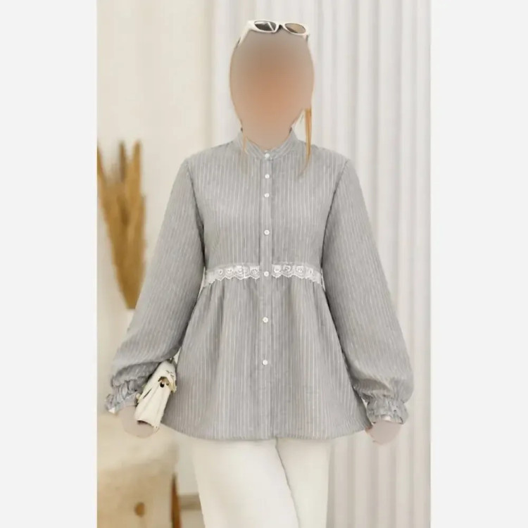 شومیز نخی زنانه مدل آزاده خنک و تابستانه فری سایز 36 تا 46