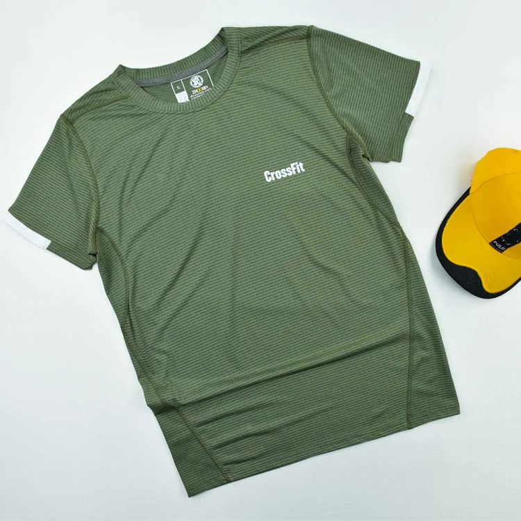 تیشرت ورزشی مردانه مدل CROSSFIT جنس فلامنت سوزنی کد 11575
