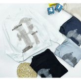بلوز پسرانه یقه گرد پنبه سوپر کد 11196