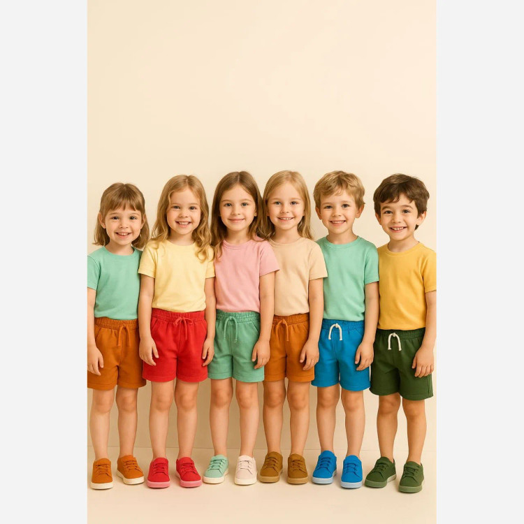 شلوارک بچگانه نخ پنبه دورس مناسب 3 تا 9 سال در 8 رنگ متنوع