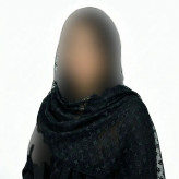 شال گیپور زنانه مشکی طرح LV ابعاد 67 در 198 سانتیمتر