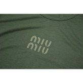 تاپ زنانه ویسکوز آستین حلقه طرح MIU MIU کد 11117