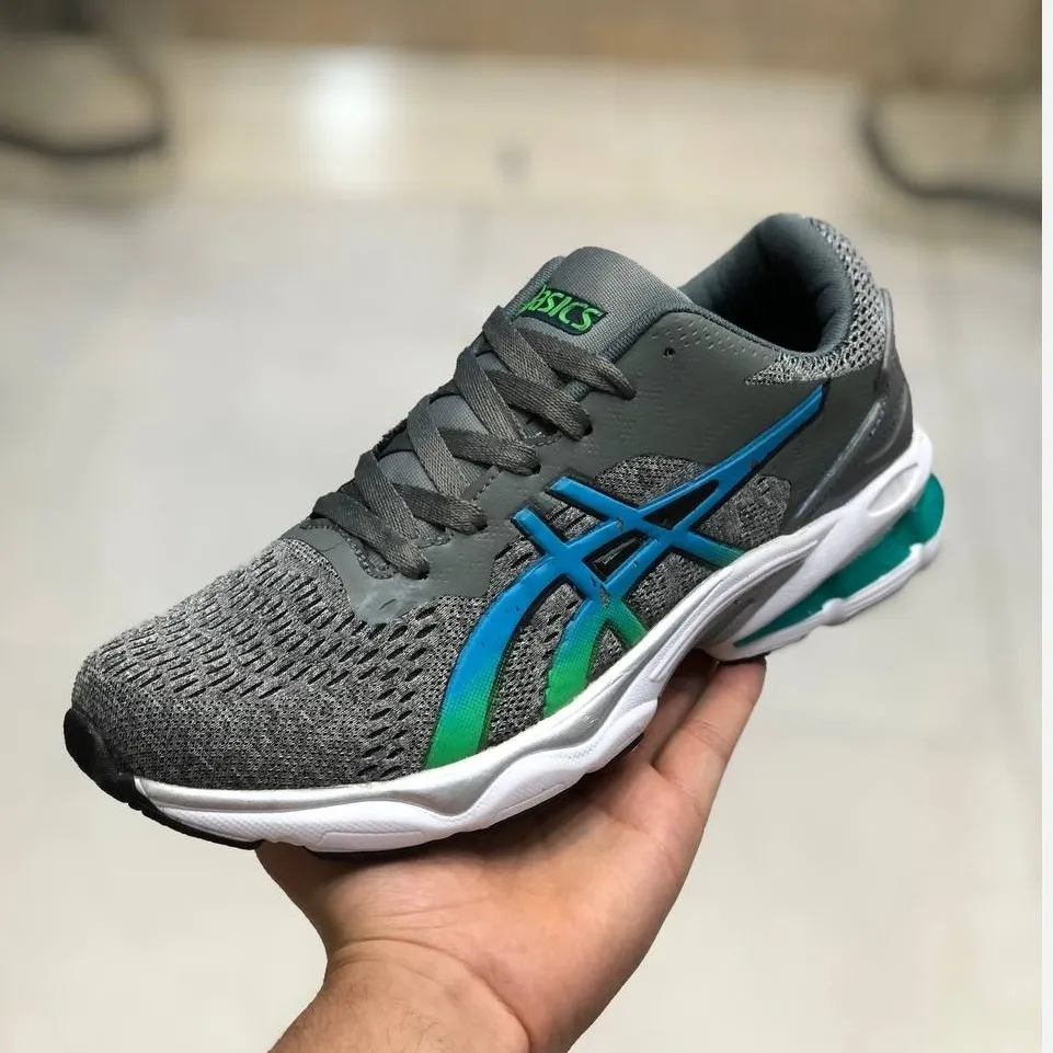 کفش اسپرت مردانه اسیکس مدل Gel Nimbus رنگ طوسی با کفی طبی و زیره پیو