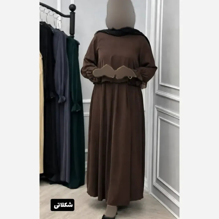 سارافون و رویه زنانه مدل لیلیوم جنس الیزه خرجکار مروارید فری سایز تا 48