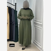 سارافون و رویه زنانه مدل لیلیوم جنس الیزه خرجکار مروارید فری سایز تا 48