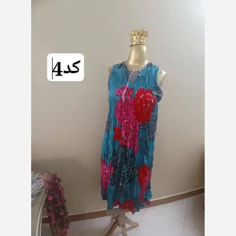 پیراهن ساحلی زنانه نخی خارجی فری سایز مدل دلربا