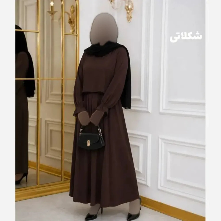 سارافون و رویه زنانه مدل لیلیوم جنس الیزه خرجکار مروارید فری سایز تا 48