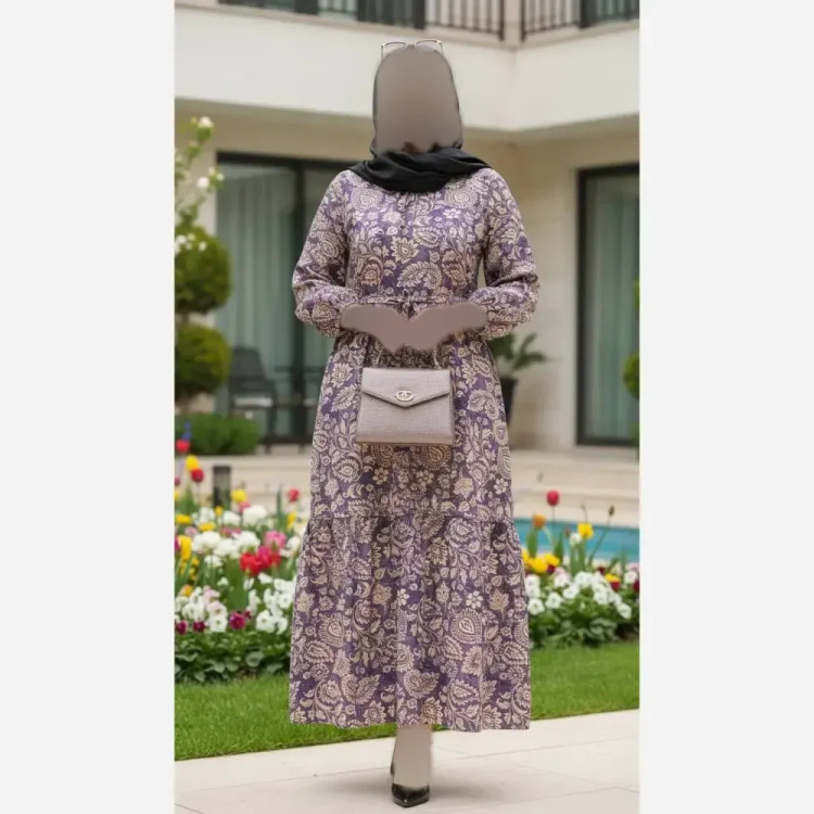 پیراهن ساحلی زنانه مدل نغمه جنس بوگاتی اعلاء فری سایز