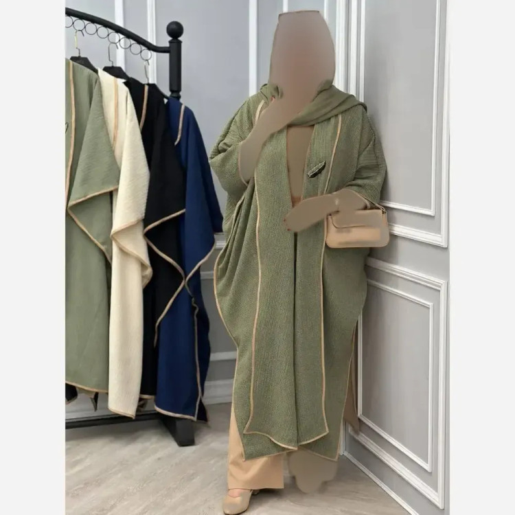 مانتو حصیری زنانه مدل میخک فری سایز 38 تا 52 با گل سینه