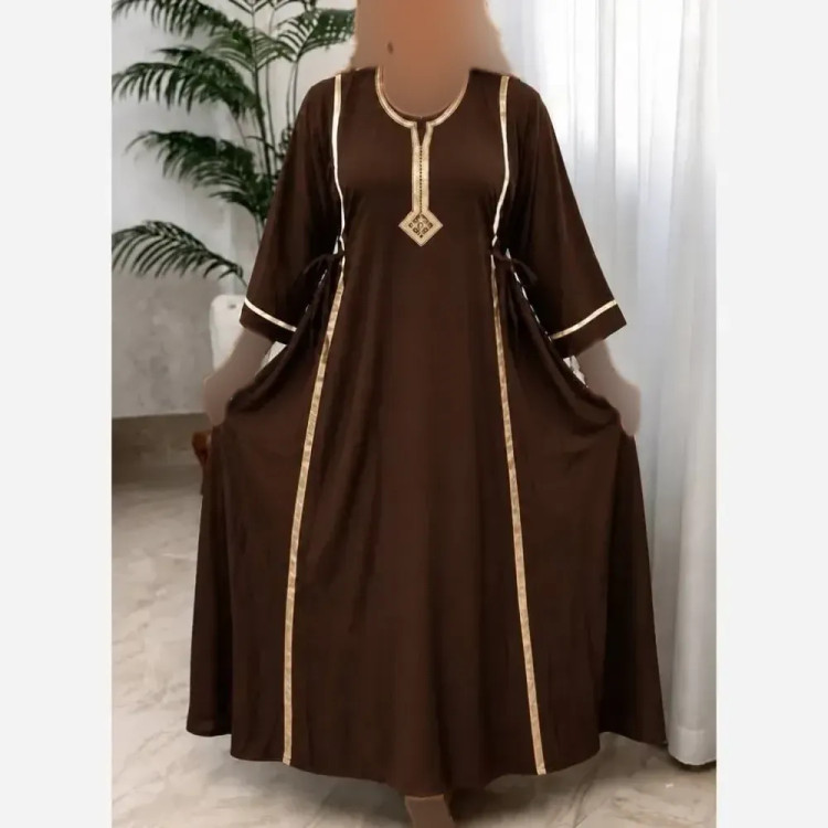 پیراهن زنانه مدل پوپک جنس تمام نخ خنک و ضد تعریق فری سایز 36 تا 46