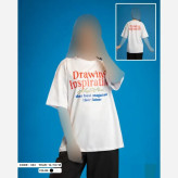 تیشرت نوجوان سایز بزرگ با طرح Drawing در دو رنگ سفید و مشکی