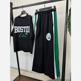 ست بیرون پوش زنانه مدل BOSTON جنس مازراتی رنگ مشکی فری سایز 38 تا 46