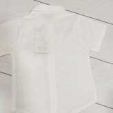 ست پیراهن آستین کوتاه و پاپیون مجلسی بچگانه جنس نخی مناسب 9 ماه تا 2.5 سال