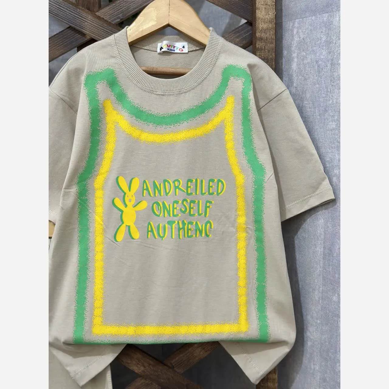 ست تیشرت و شلوارک بچگانه طرح خرگوش جنس پنبه صد در صد