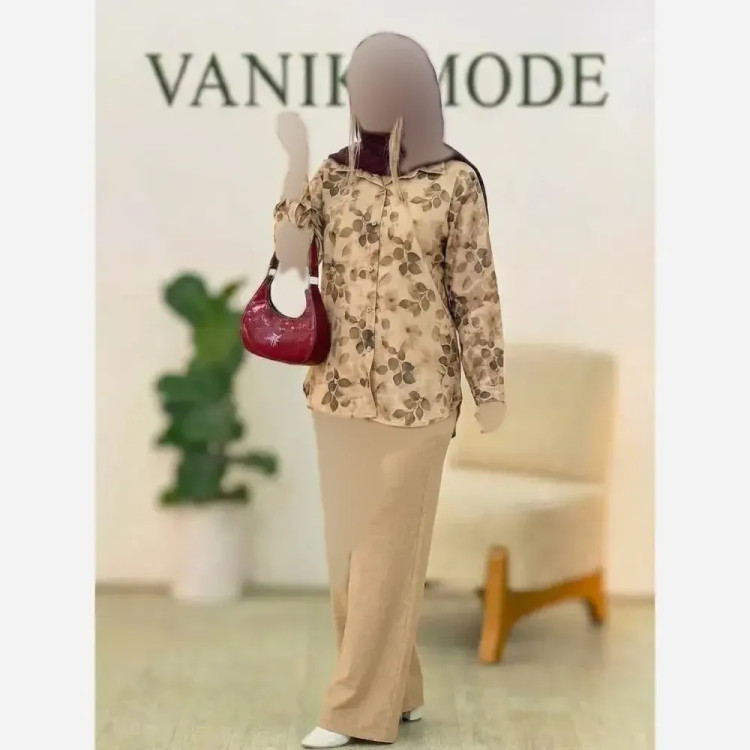 ست مانتو و شلوار زنانه مدل ونوس جنس شانتون درجه یک فری سایز 38 تا 46