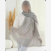 شال پلیسه لمه دار دور ریش ابعاد 175 در 75 سانتی متر