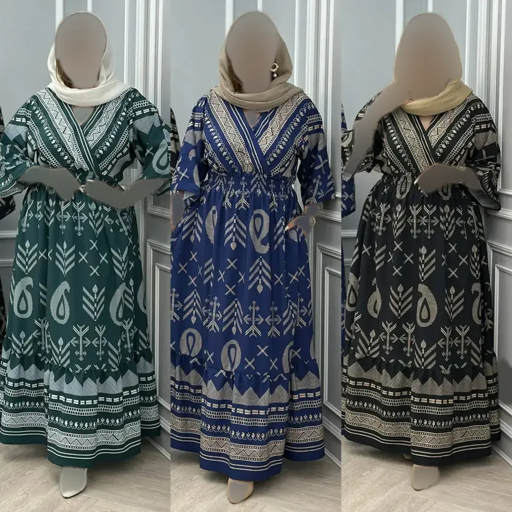 پیراهن ساحلی زنانه طرح سنتی جنس الیزه فری سایز 38 تا 46