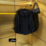 مانتو سه دکمه مازراتی کمر گت و آستین گت فری سایز تا 46