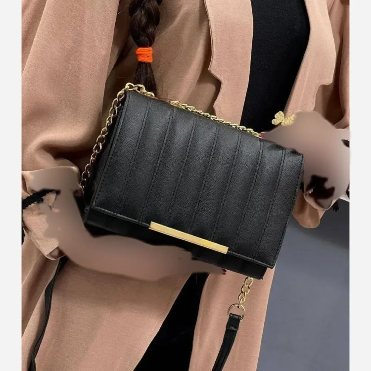 کیف چرمی زنانه مدل سیما رنگ مشکی سایز 20 در 15