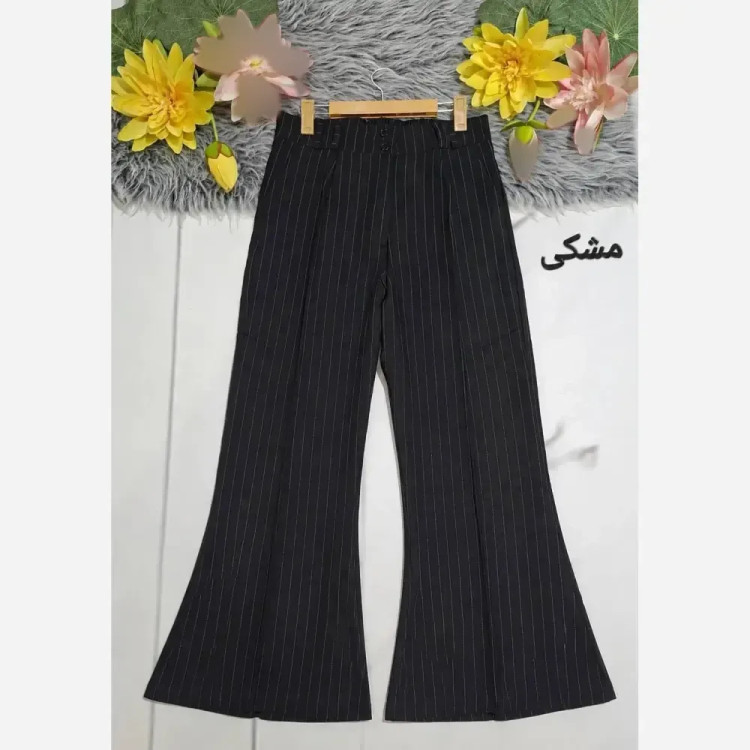 شلوار دمپا گشاد زنانه پارچه مازراتی کجراه اعلا قد 103