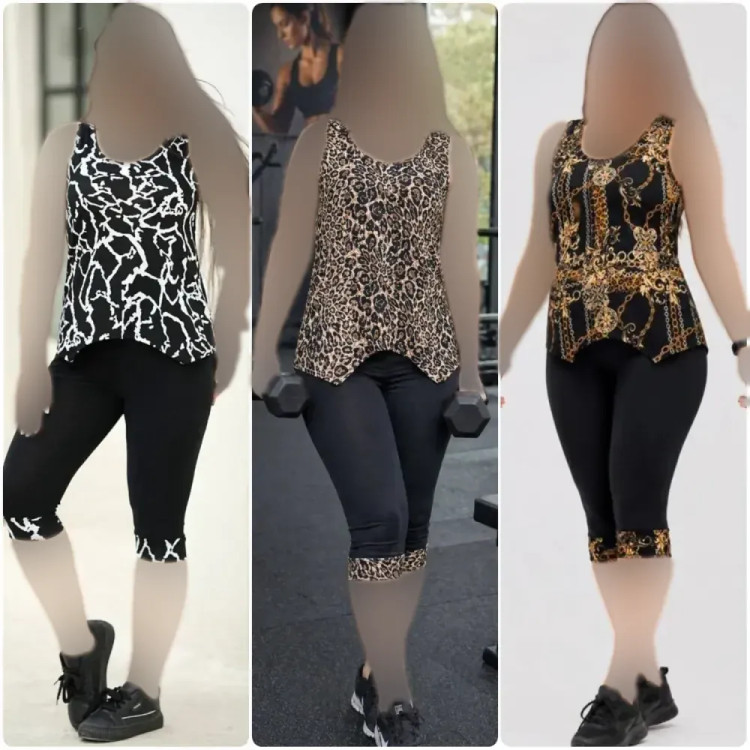 ست تاپ و شلوارک زنانه مدل چیچک جنس ویسکوز الیزه فول کش فری سایز 38 تا 48