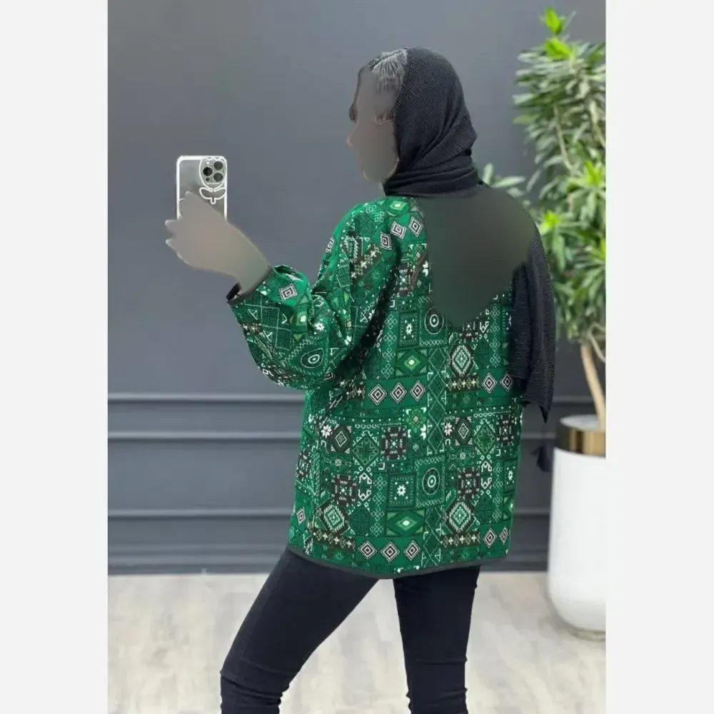 کت گلیمی زنانه جنس تافته سوزن دوزی سنتی فری سایز 36 تا 46
