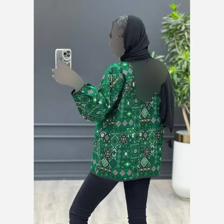 کت زنانه گلیمی جنس تافته سوزن دوزی سنتی فری سایز 36 تا 46