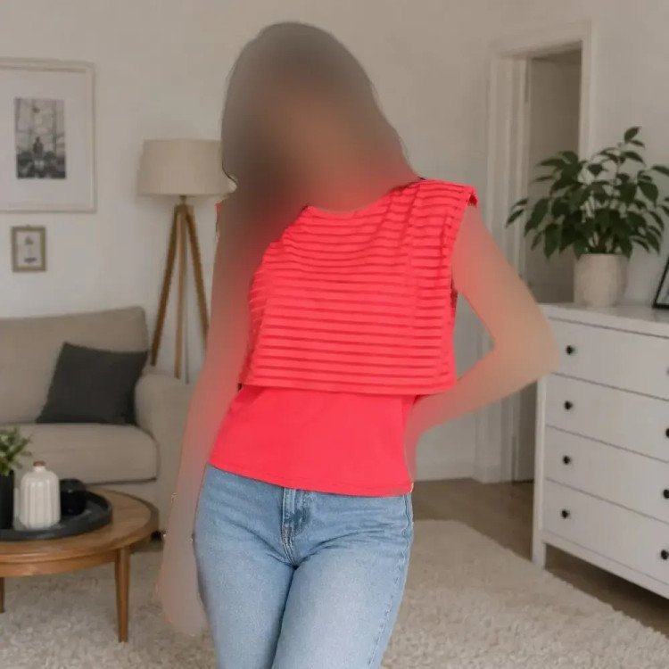 کراپ دو تکه زنانه جنس فلامنت اعلا فری سایز مناسب 36 تا 48