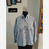 مانتو پانچ کوتاه اسپرت دانشجویی پارچه لینن قواره دار سایز بزرگ