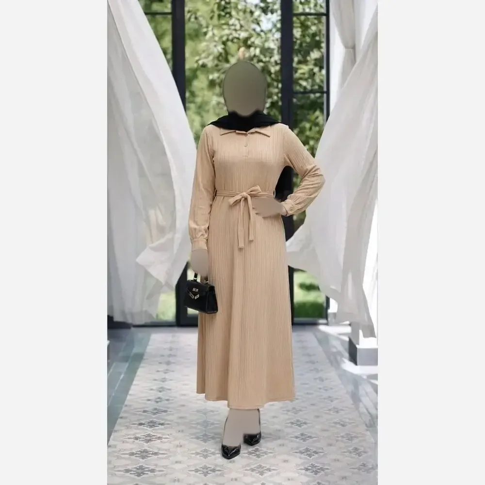 پیراهن بلند زنانه جنس سوپر آیوا فری سایز مناسب 38 تا 46