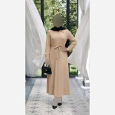 پیراهن بلند زنانه جنس سوپر آیوا فری سایز مناسب 38 تا 46