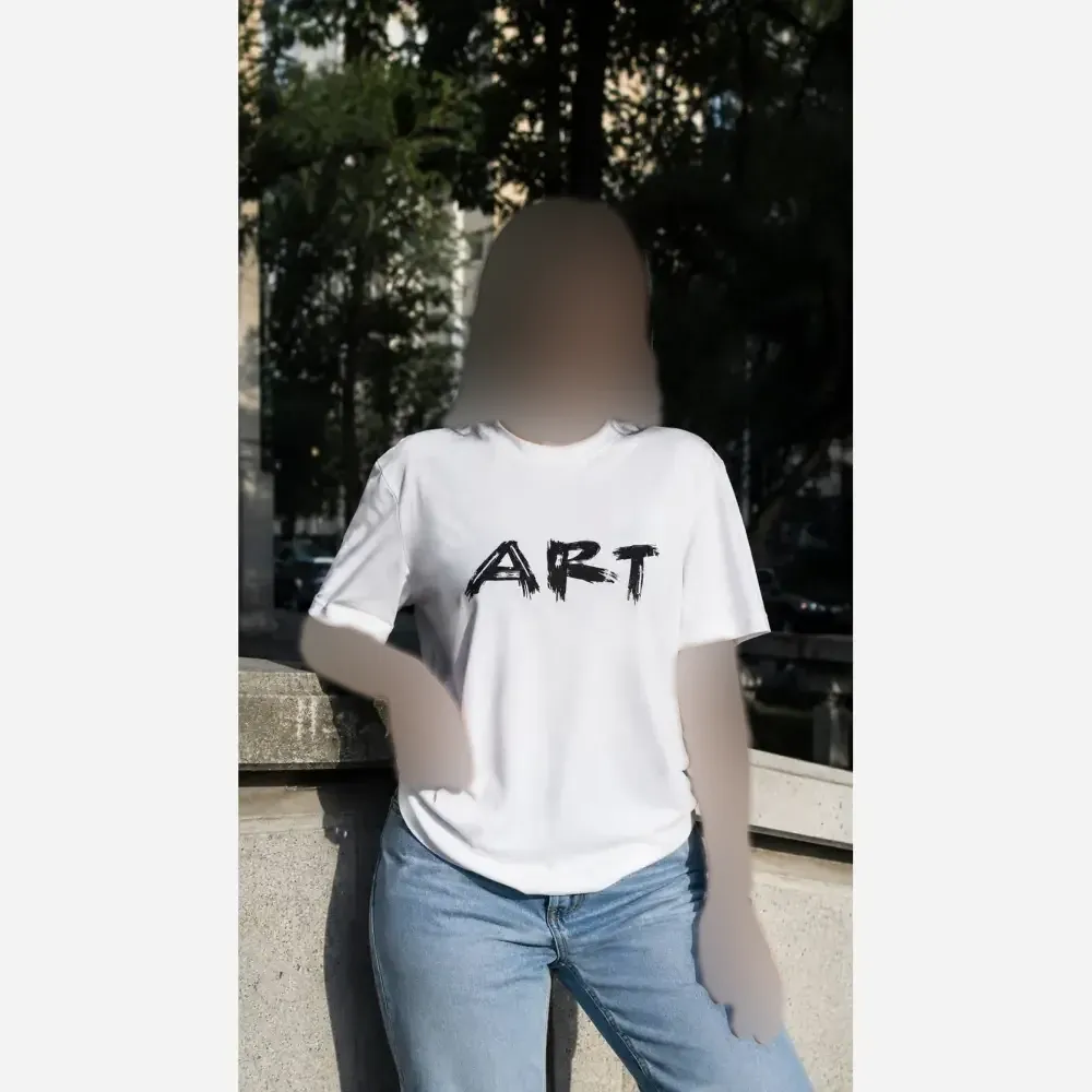 تیشرت باکسی زنانه طرح ART جنس پنبه 100٪ فری سایز مناسب 38 تا 50