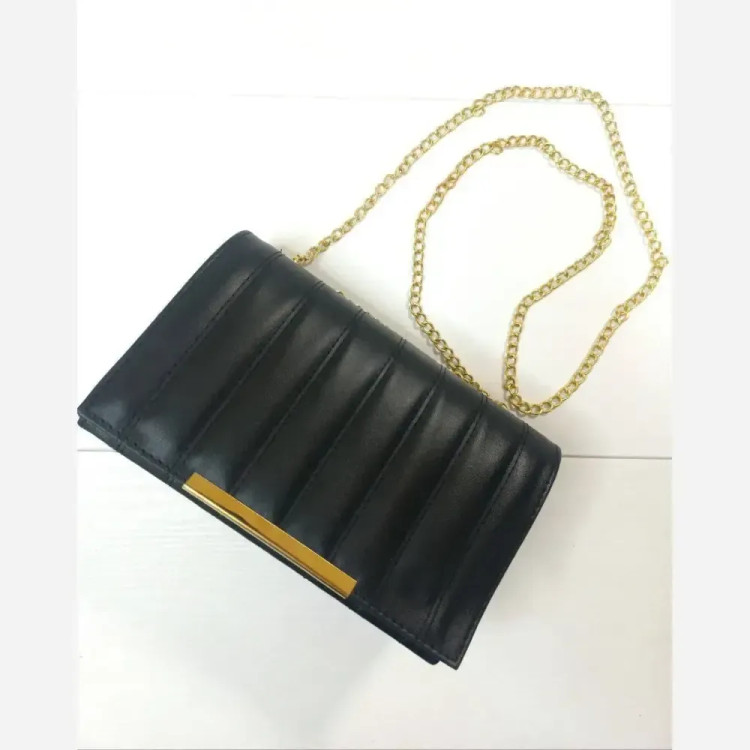 کیف چرم لنسر رنگ مشکی ابعاد 23 در 14 سانتیمتر