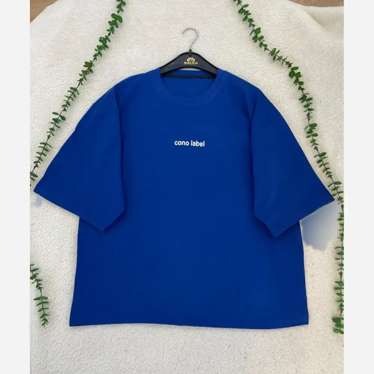 تیشرت باکسی زنانه جنس سوپر پنبه مدل cono label فری سایز