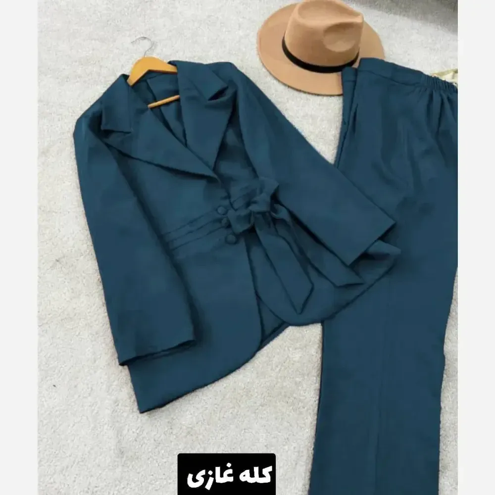 کت شلوار زنانه مدل پرنسس جنس مازراتی سایز 38 تا 48