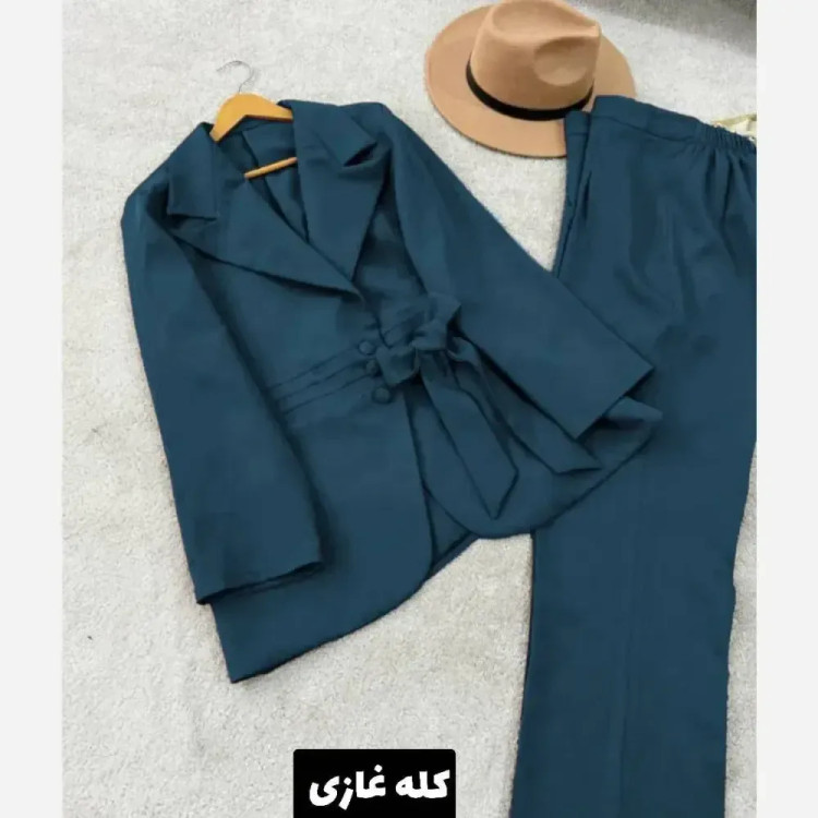 کت شلوار زنانه مدل پرنسس جنس مازراتی سایز 38 تا 48
