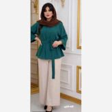 ست مانتو شلوار زنانه مازراتی فری سایز تا 48