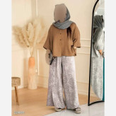 ست شومیز و شلوار زنانه جنس شانتون صوفیا سایز فری 38 تا 48
