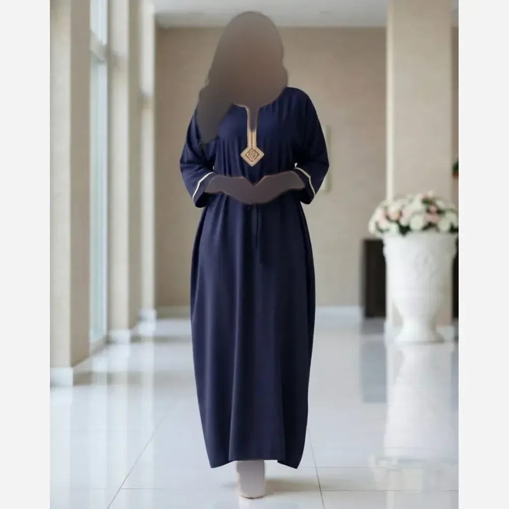 پیراهن زنانه طلا کوب نخ وارداتی فری سایز