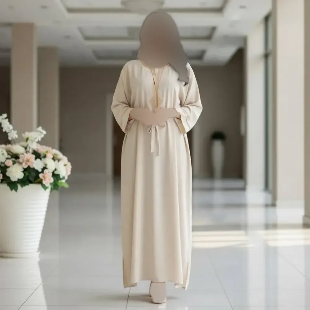 پیراهن زنانه طلا کوب نخ وارداتی فری سایز