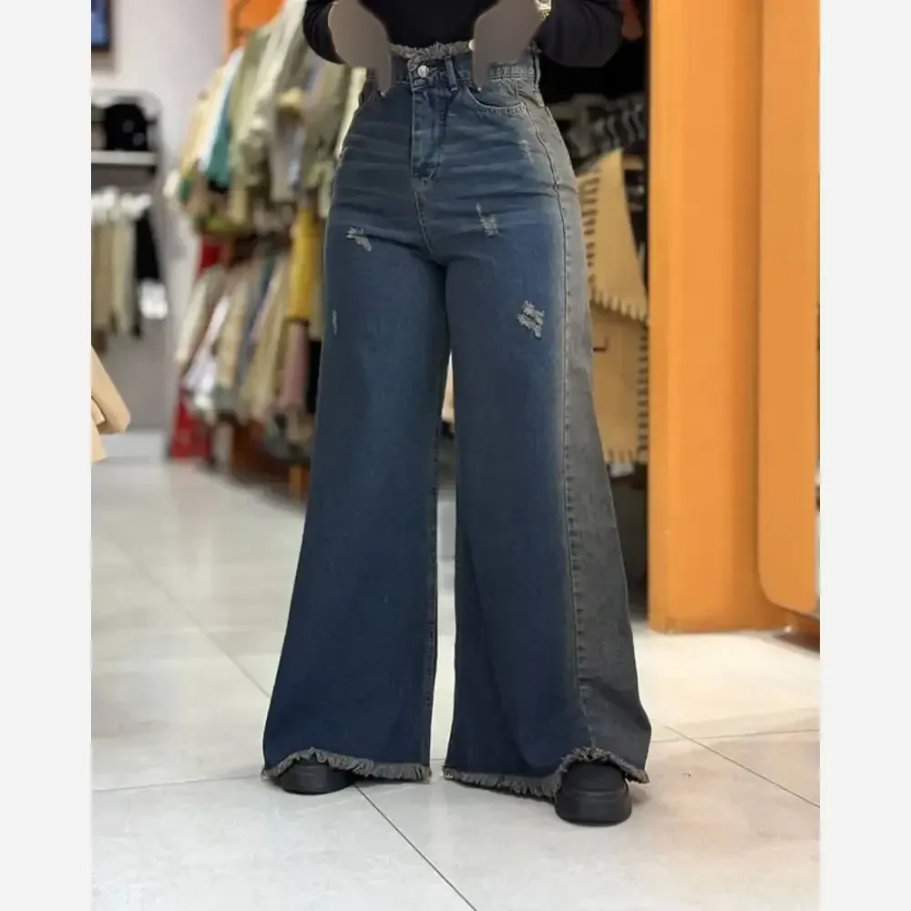 شلوار جین شافل قدبلند زنانه