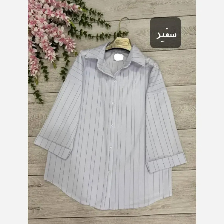 شومیز مانتویی تینا جنس پری سایز فری تا 48
