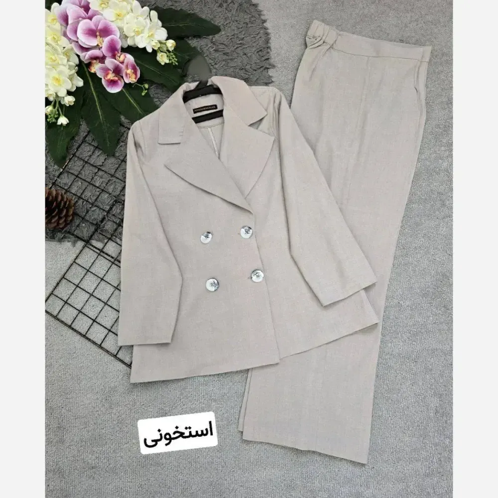کت شلوار زنانه جنس بزیاق فری سایز 36 تا 46