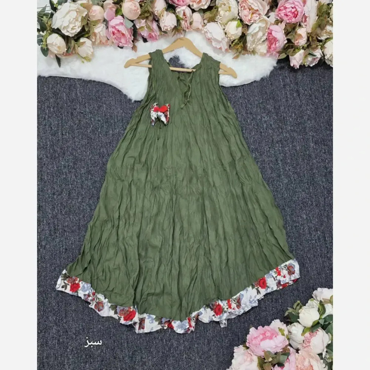 ساحلی نخی چروک تایلندی فری سایز خنک و سبک