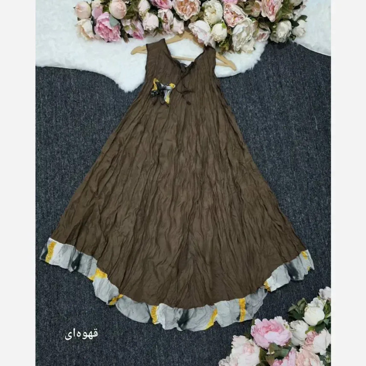 ساحلی نخی چروک تایلندی فری سایز خنک و سبک