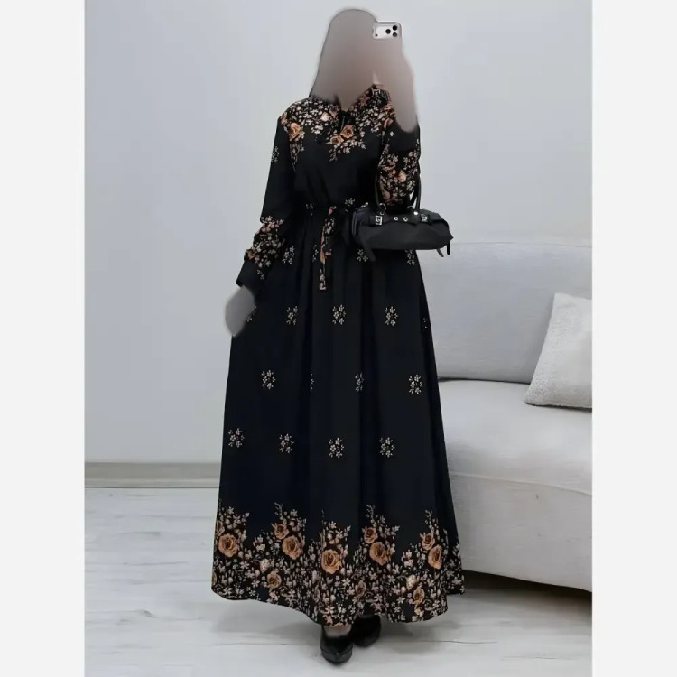 پیراهن ساحلی رز کرپ بوگاتی درجه یک فری سایز