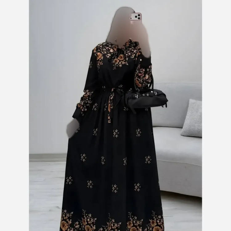 پیراهن ساحلی رز کرپ بوگاتی درجه یک فری سایز