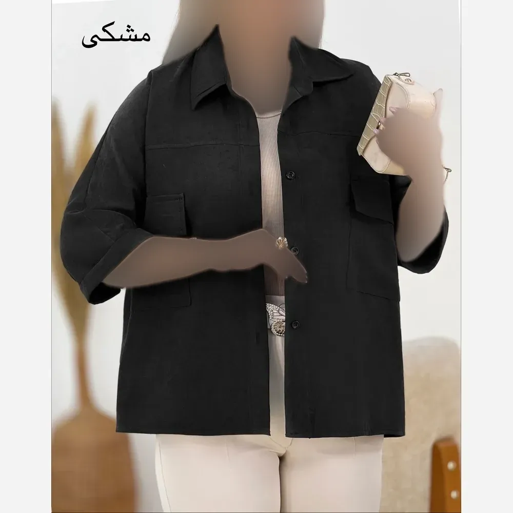 شومیز زنانه مدل بیتا جنس شانتون اسلپ