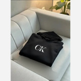 تیشرت لانگ زنانه طرح CK جنس پنبه دبل بافت فری سایز