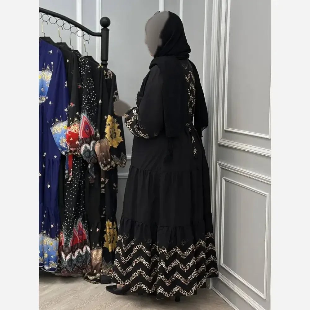 پیراهن آرتور جنس بوگاتی مشکی فری سایز